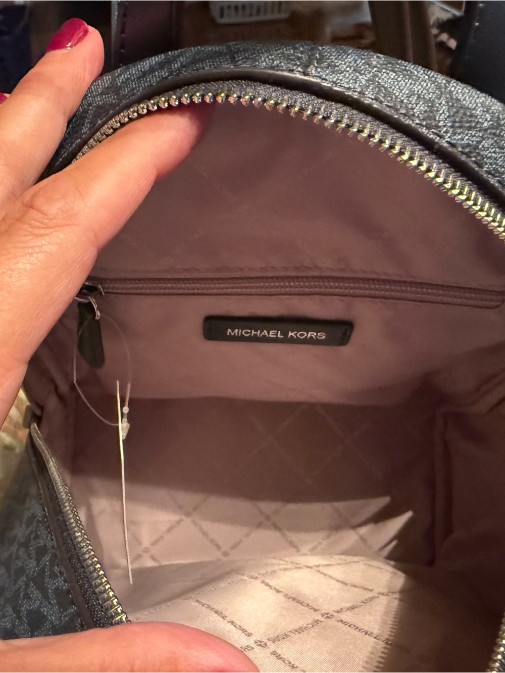 Michael Kors Rhea Medium Signature Backpack - Picture 4 of 5